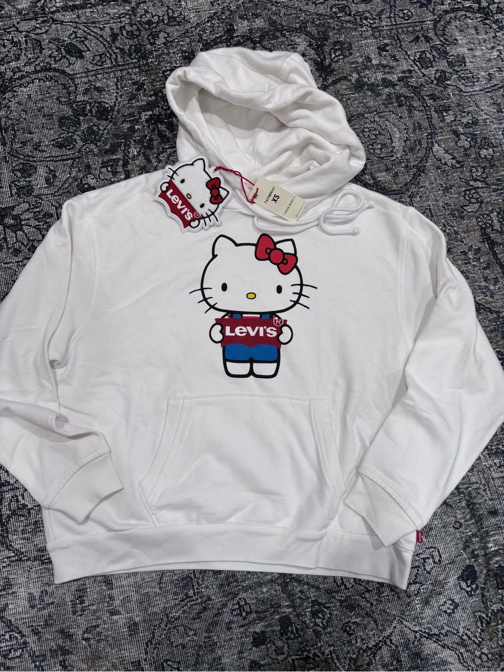 Hello Kitty x Levis White Hoodie